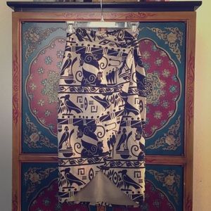 Vintage Andrea Jovine Skirt - Egyptian Theme Print